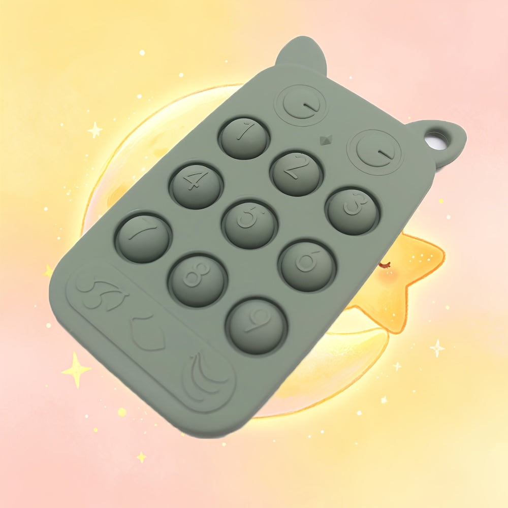 Bébé Silicone Téléphone Anneau de Dentition Jouet Clavier Numérique — Monptitlou