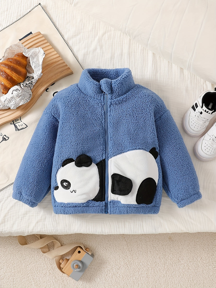 Ensemble Petit Panda Délicat pour Bébés Garçons : Veste Douillette en