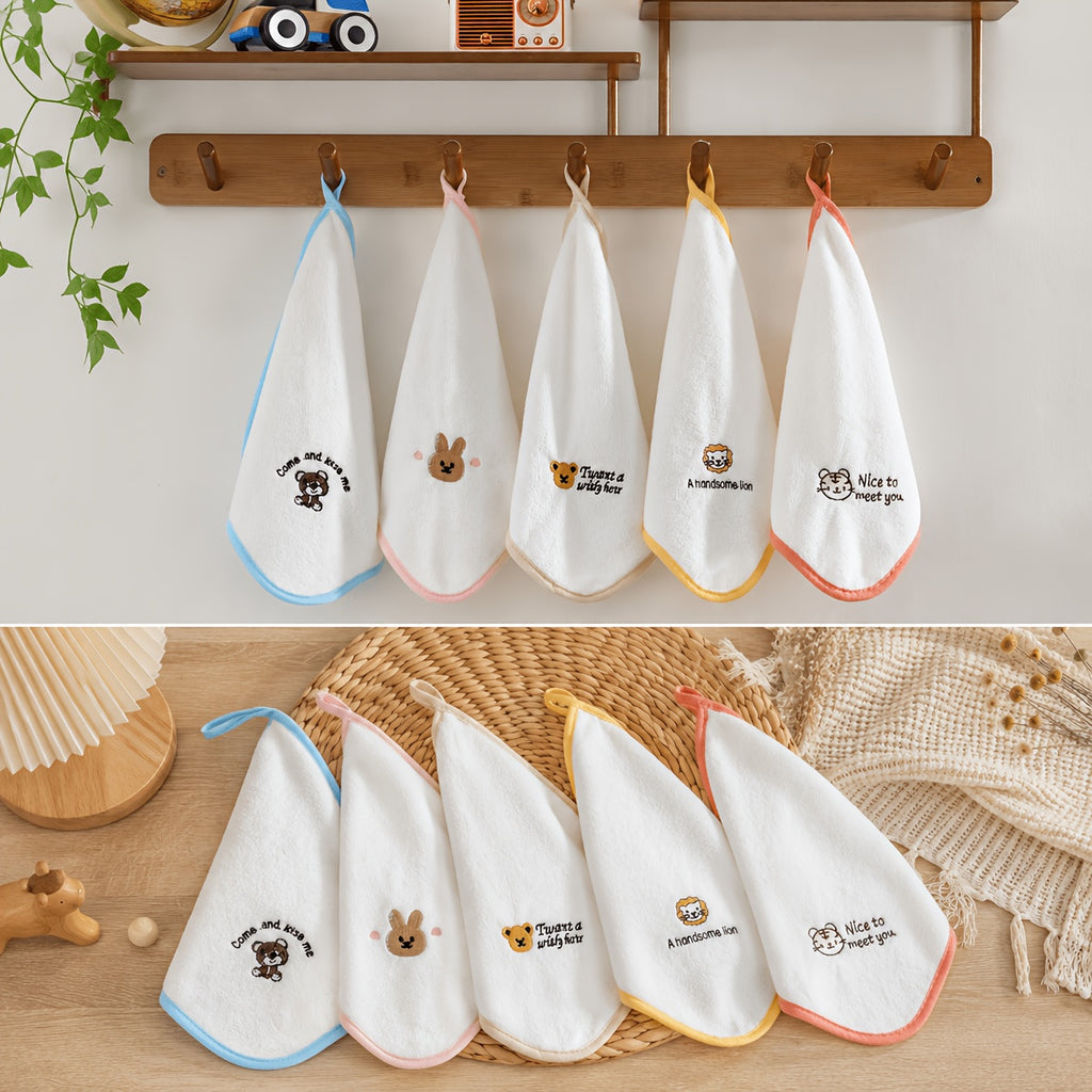Serviettes Douces pour Bébé - Lot de 5 Serviettes et Mouchoirs Ultra — Monptitlou