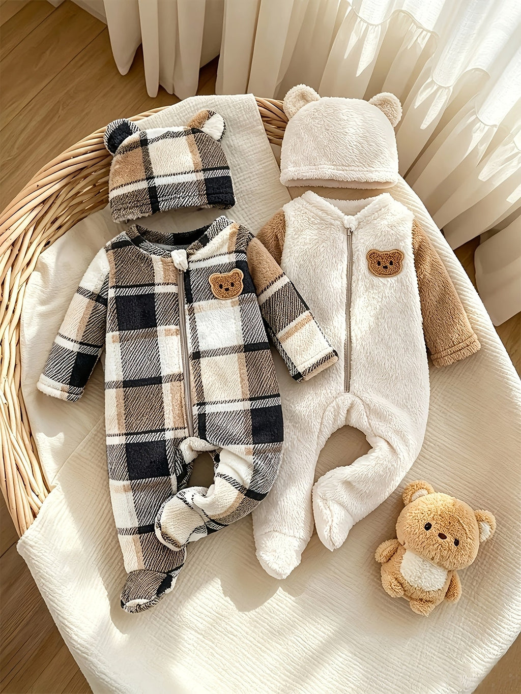 Ensemble 4 pièces pour bébé enfant automne hiver — Monptitlou