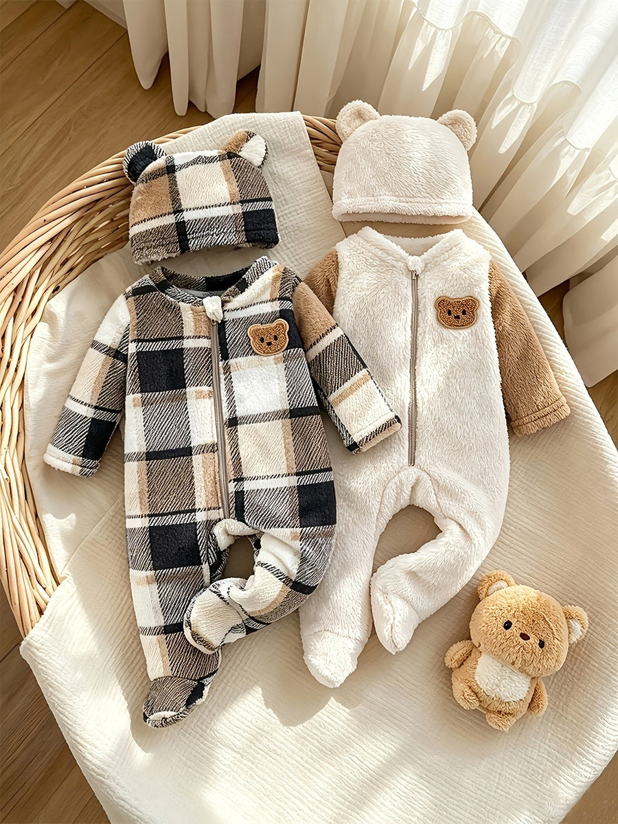 Ensemble 4 pièces pour bébé enfant automne hiver — Monptitlou