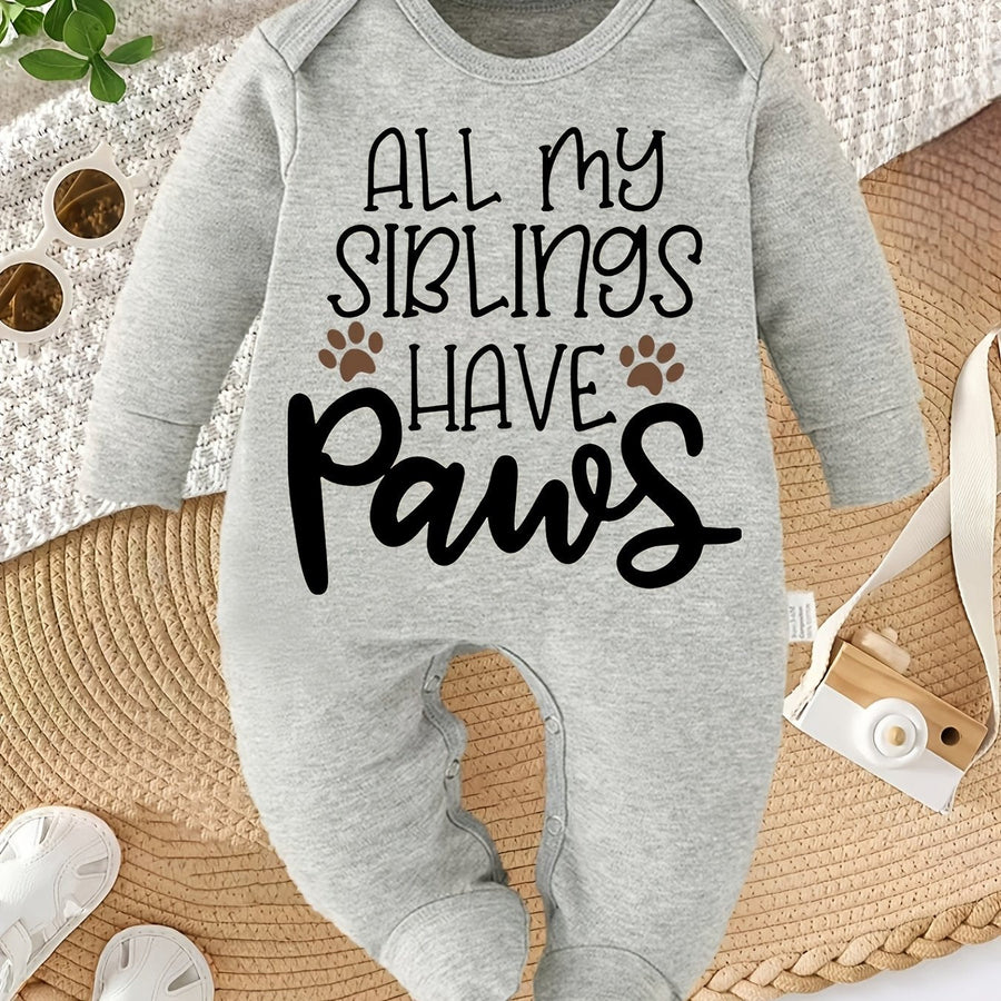 Body bébé pieds fermés - Lettrage "Tous mes frères et sœurs ont des — Monptitlou