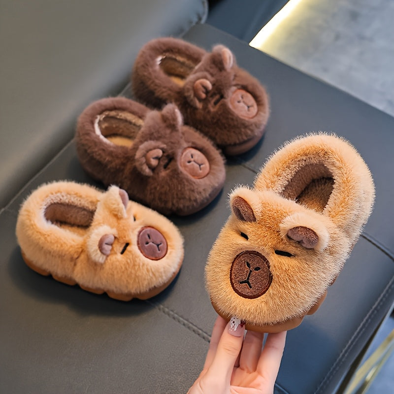 Chaussons en peluche pour enfants garçons et filles — Monptitlou