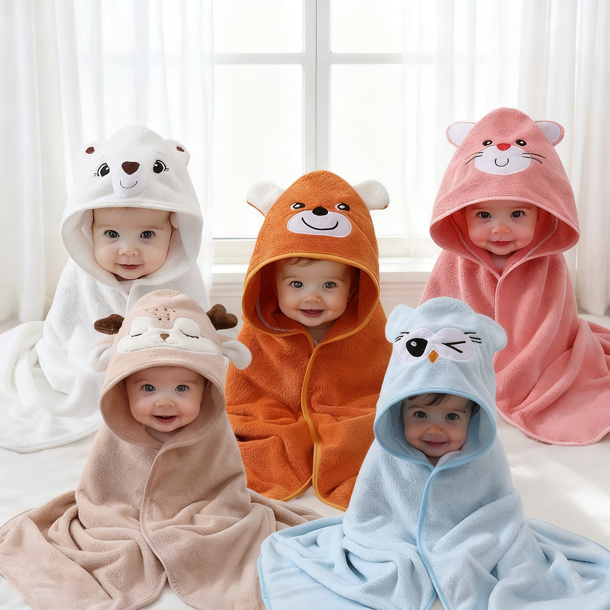 Nouvelles Serviettes de Bain Douces pour Bébé, Douces et Confortables — Monptitlou Image