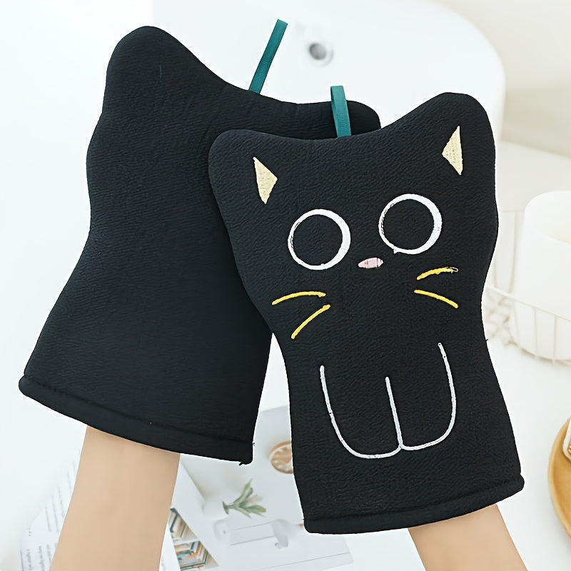 Gant et serviette gommantes de bain Petit Chat Noir — Monptitlou