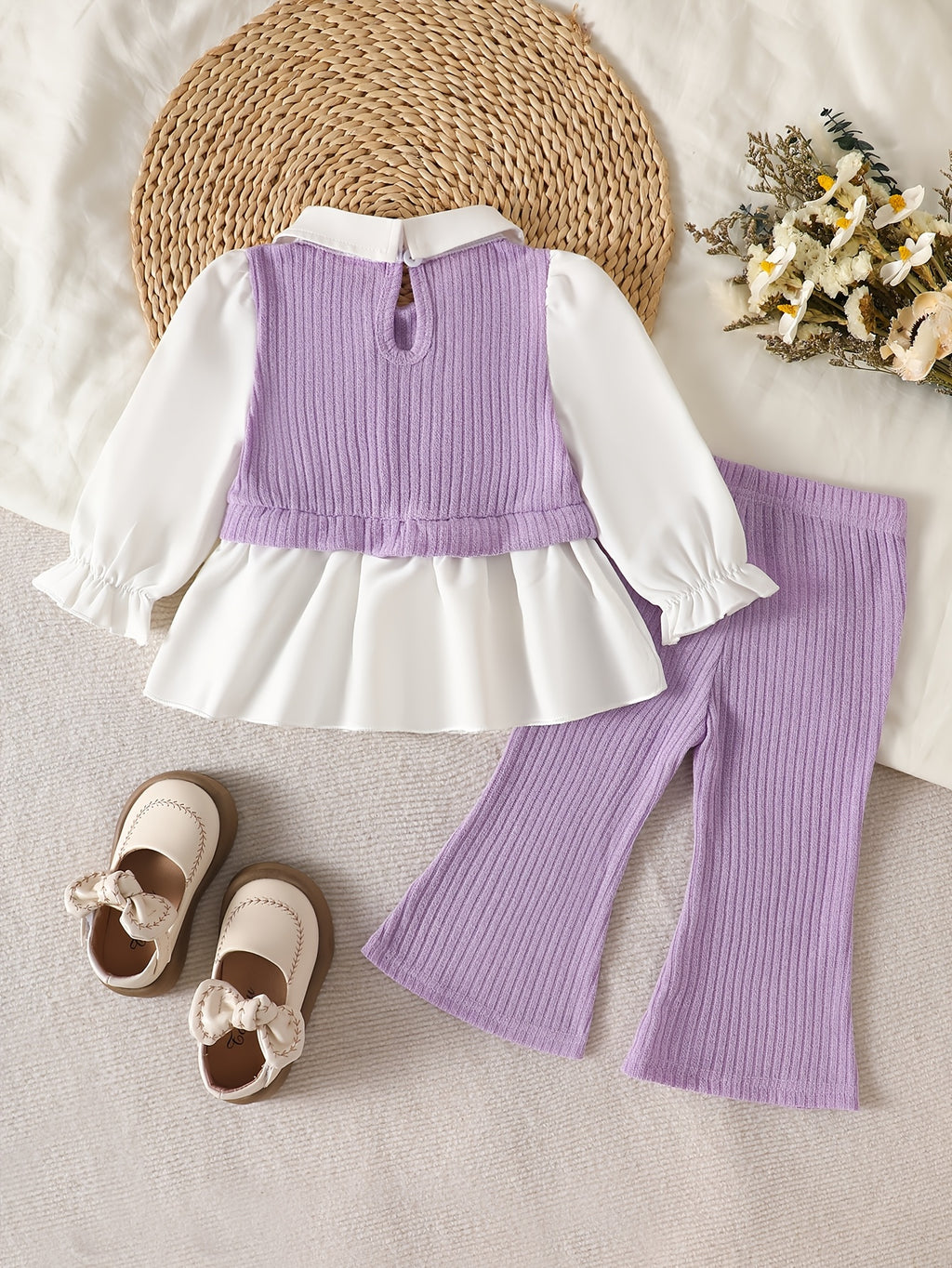 Ensemble contrasté réversible printemps/automne pour filles, photo 18