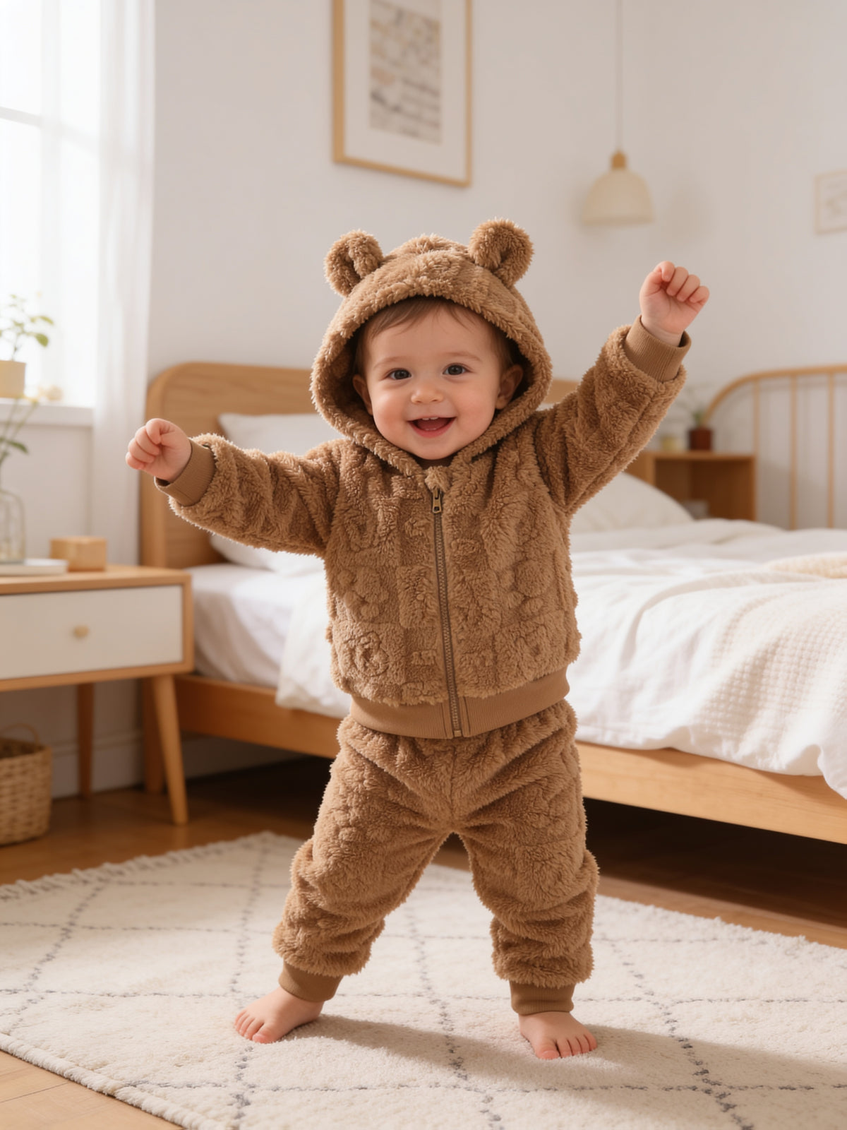 Ensemble d'automne-hiver pour bébé garçon comprenant une veste à — Monptitlou Image