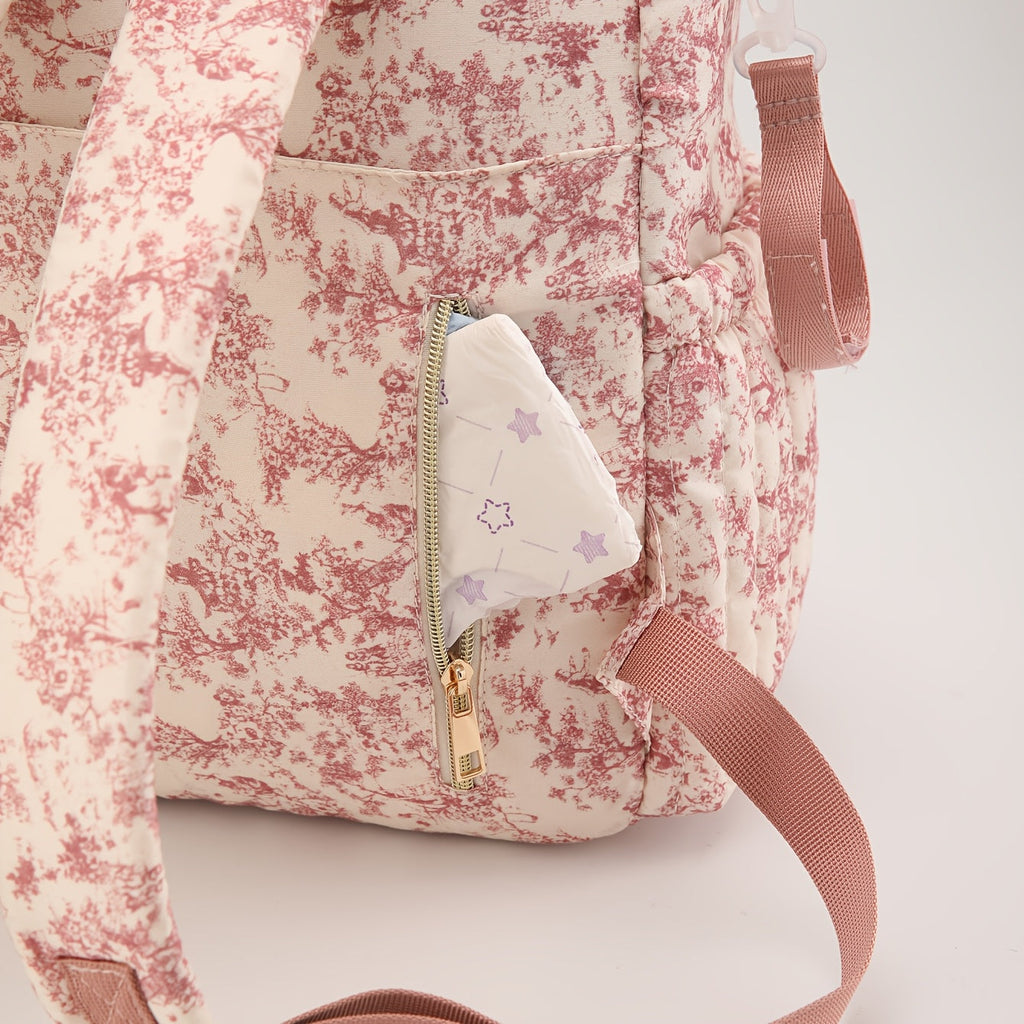 Sac à couches convertible vintage avec motif de dessin — Monptitlou