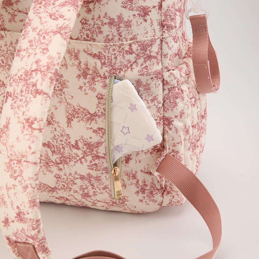 Sac à couches convertible vintage avec motif de dessin — Monptitlou