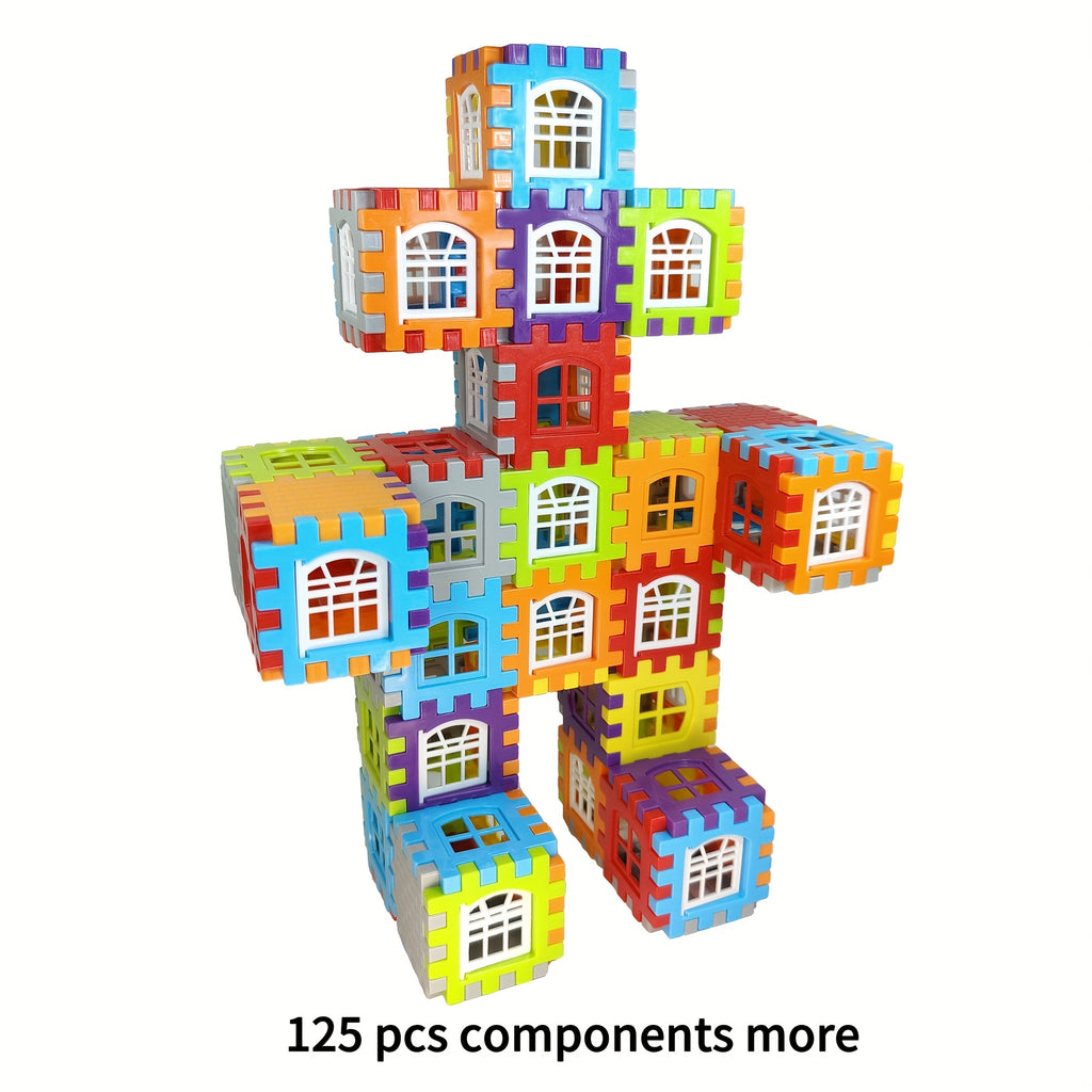 /70/100/125 pièces jeu de puzzles en plastique portable pour enfants à — Monptitlou