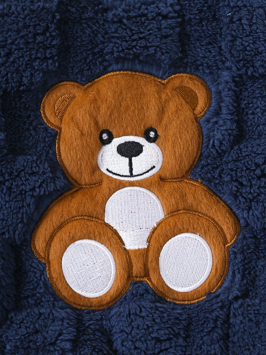Ensemble chaud en peluche d'automne/hiver pour garçon — Monptitlou