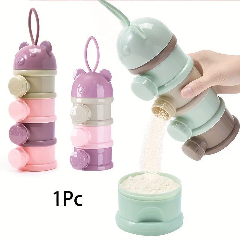 Boîte à Lait en Poudre Portable pour Bébé à Quatre Étages — Monptitlou