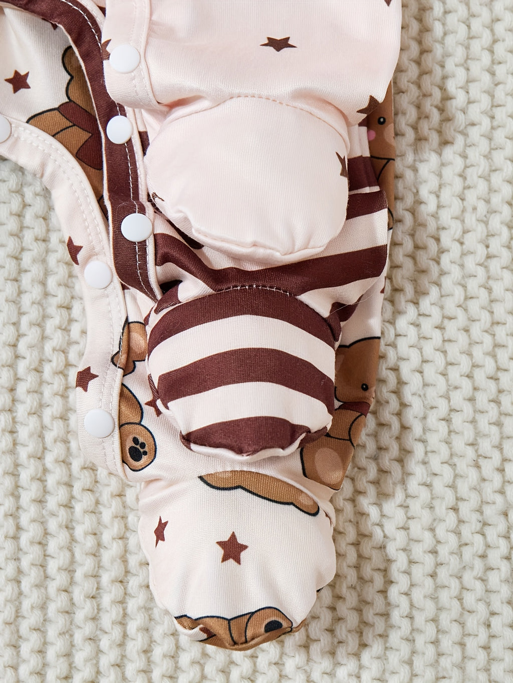 Gigoteuses pour bébé, à motif ours aléatoire et écharpe cartoon — Monptitlou