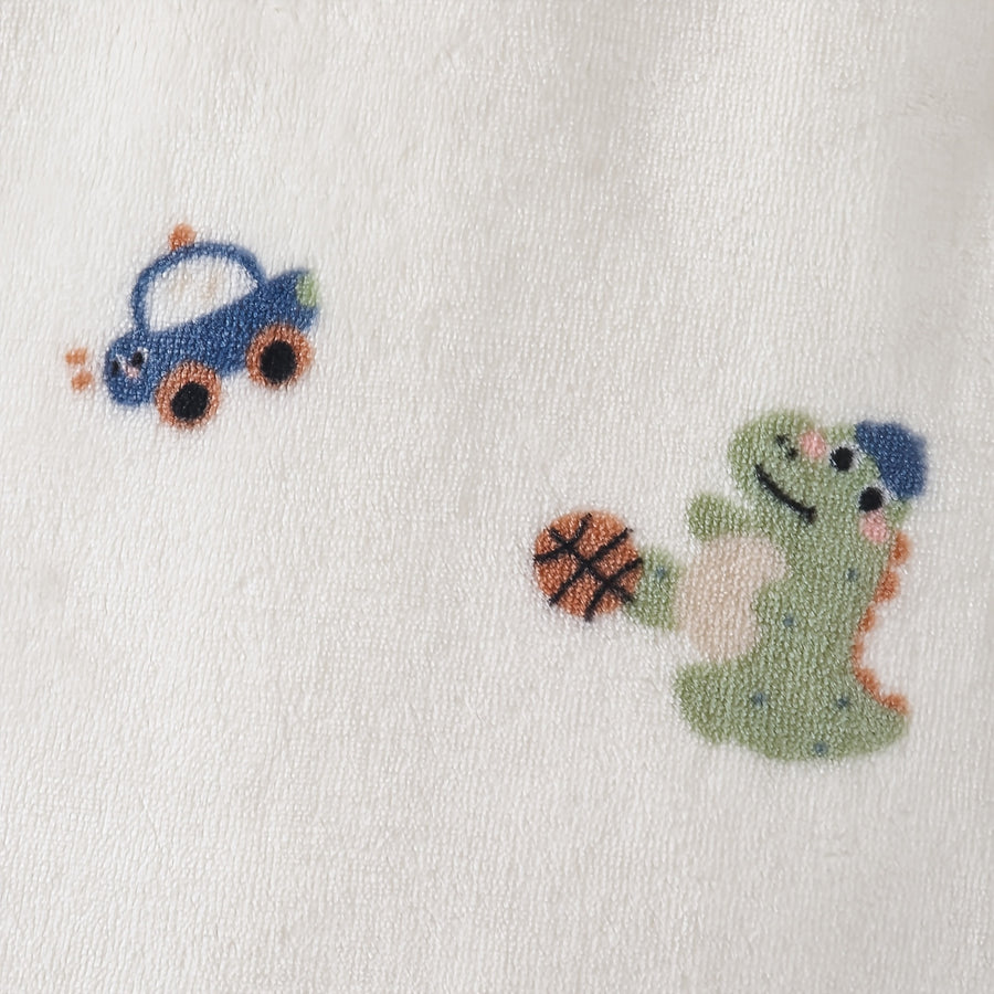 Flanelle à manches longues dinosaure jouet avec fermeture éclair — Monptitlou