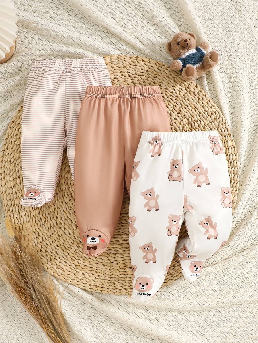 Pantalons décontractés et mignons à la cheville pour nouveau-né garçon — Monptitlou