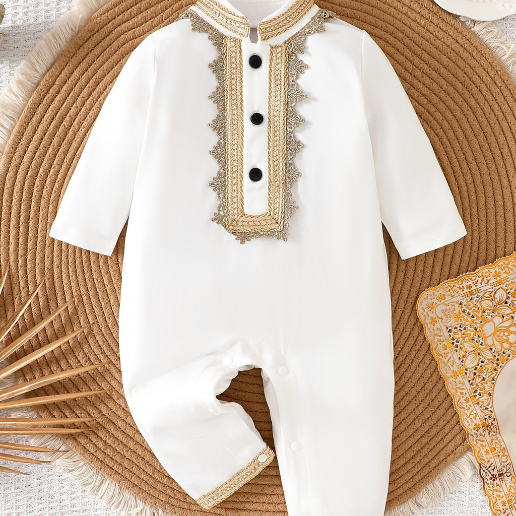 Bébé Garçon Printemps Automne Moyen-Orient Platine Dentelle Style — Monptitlou