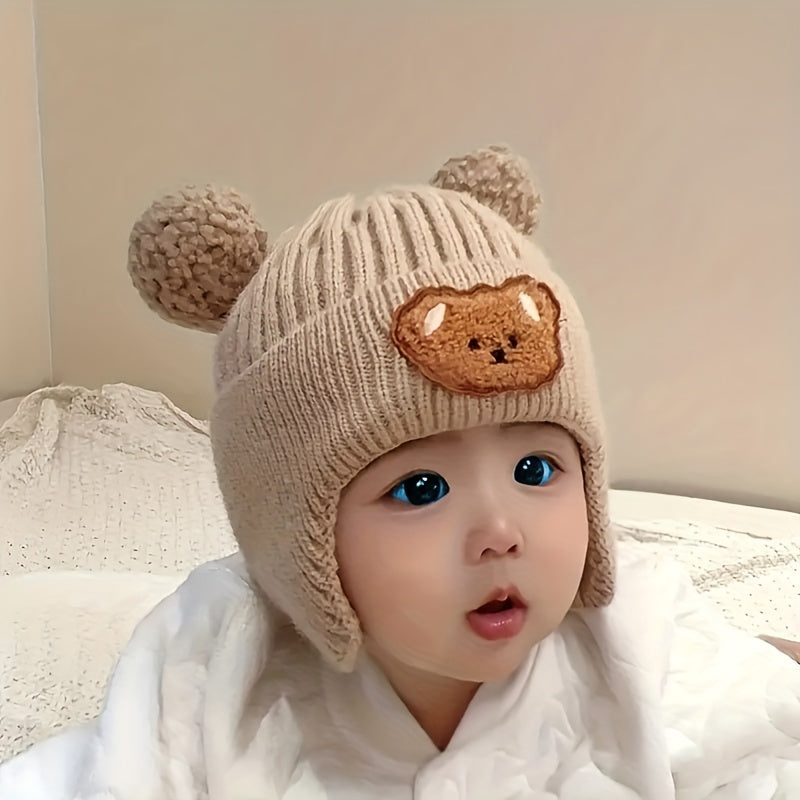 Bonnet Épaissi Adorable sur le Thème de l'Ours pour Garçons et Filles — Monptitlou