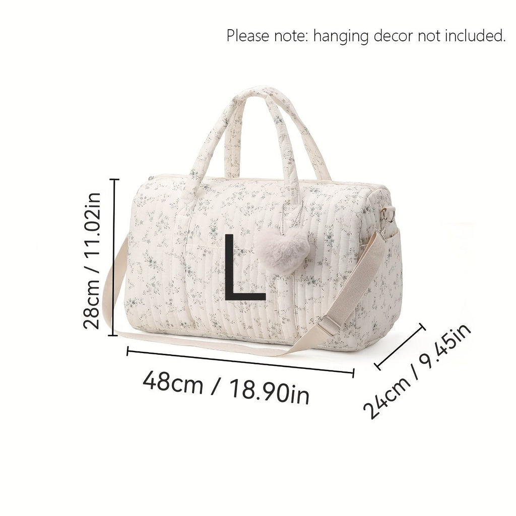 Sac à langer en polyamide imprimé floral avec grande capacité et design — Monptitlou