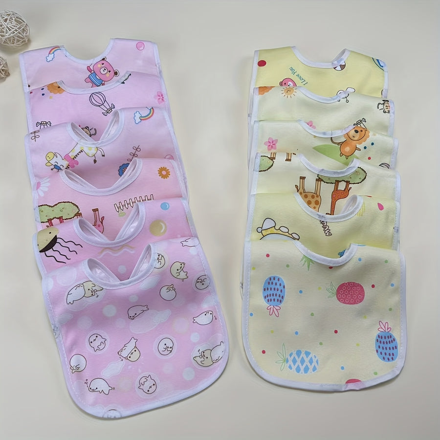 /6pcs Bavoirs en Velours Cristal pour Enfants Styles Aléatoires — Monptitlou
