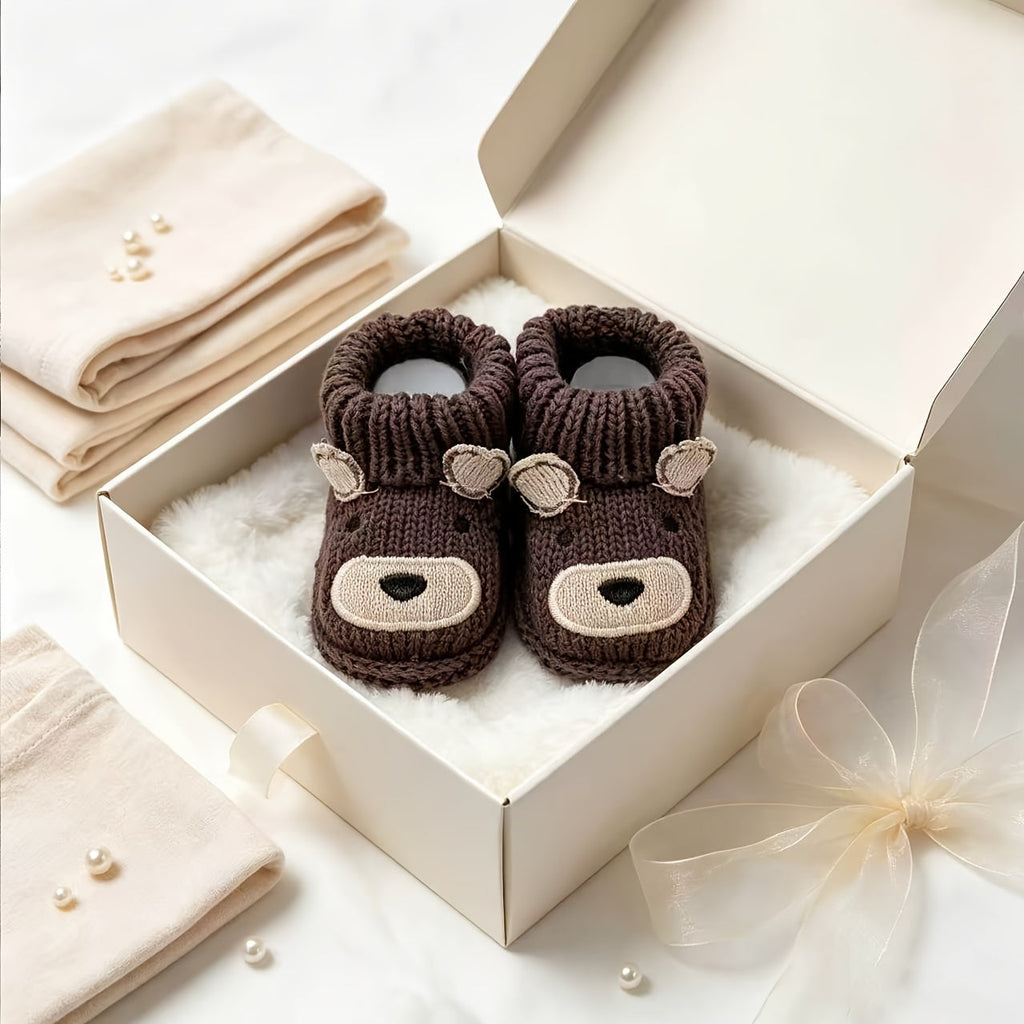 1 Paire de Chaussures pour Enfants Tricotées à la Main — Monptitlou