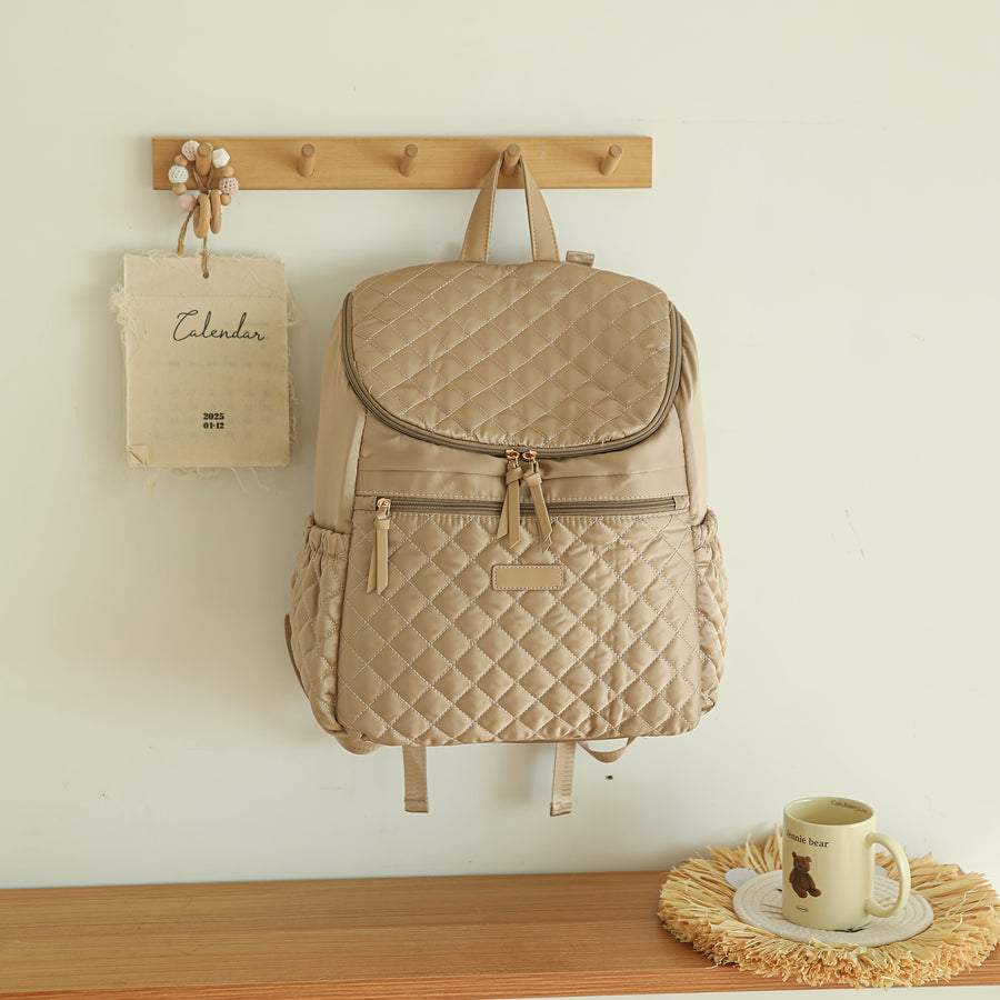 Sac à dos matelassé à carreaux — Monptitlou