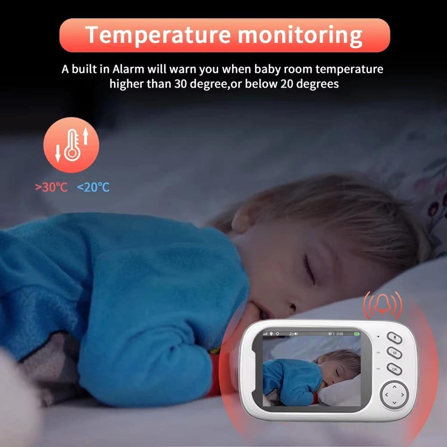 Babyphone numérique haute définition 3,5 pouces pour bébé — Monptitlou