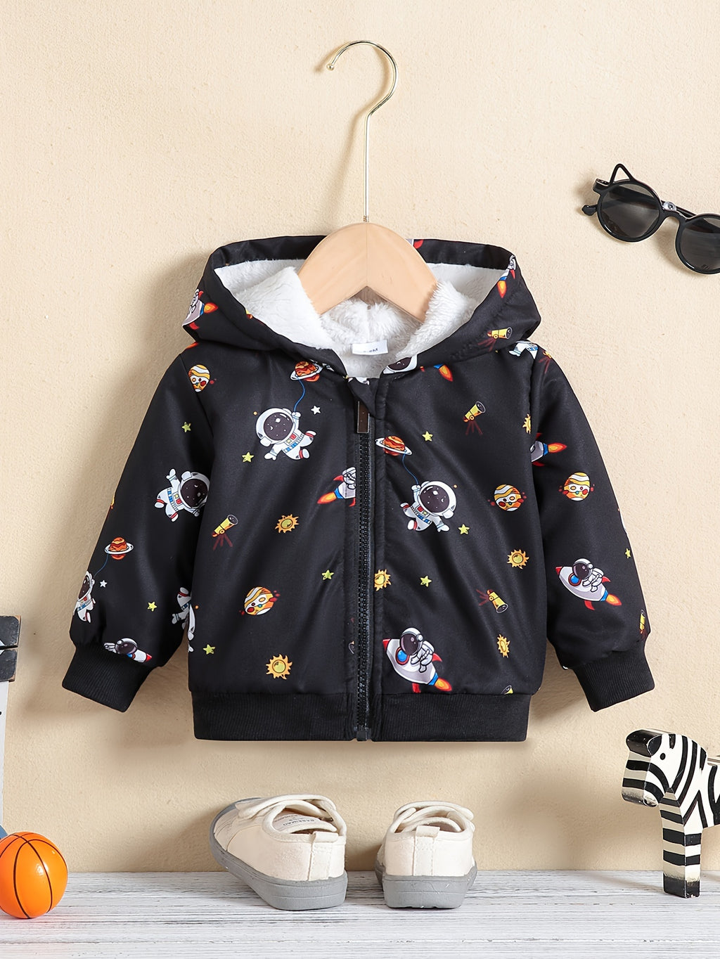 Veste à capuche doublée en polaire — Monptitlou
