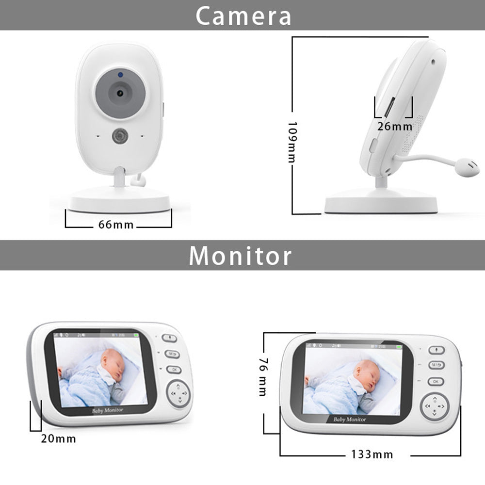 Babyphone numérique haute définition 3,5 pouces pour bébé — Monptitlou