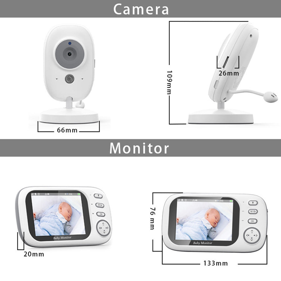 Babyphone numérique haute définition 3,5 pouces pour bébé — Monptitlou