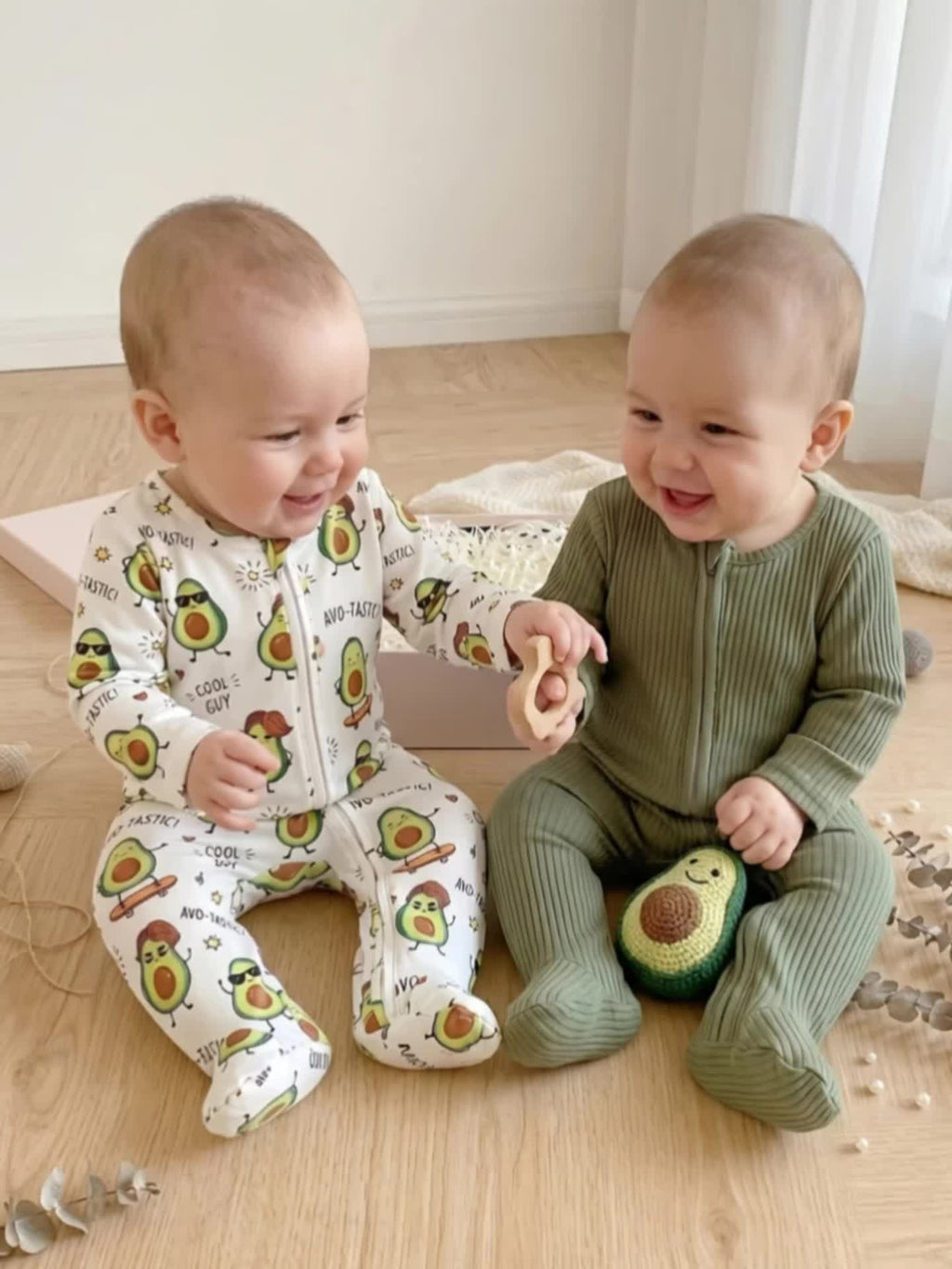 Mini Eggs Baby Lot de 2 combinaisons à manches longues en tricot doux — Monptitlou