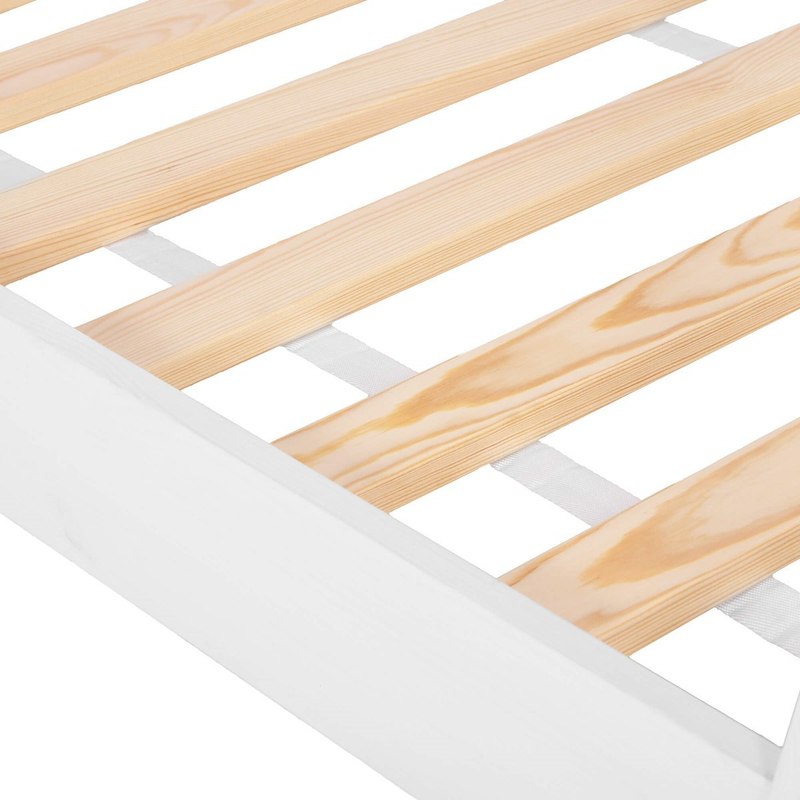Lit tipi pour enfants, berceau à plancher en bois — Monptitlou
