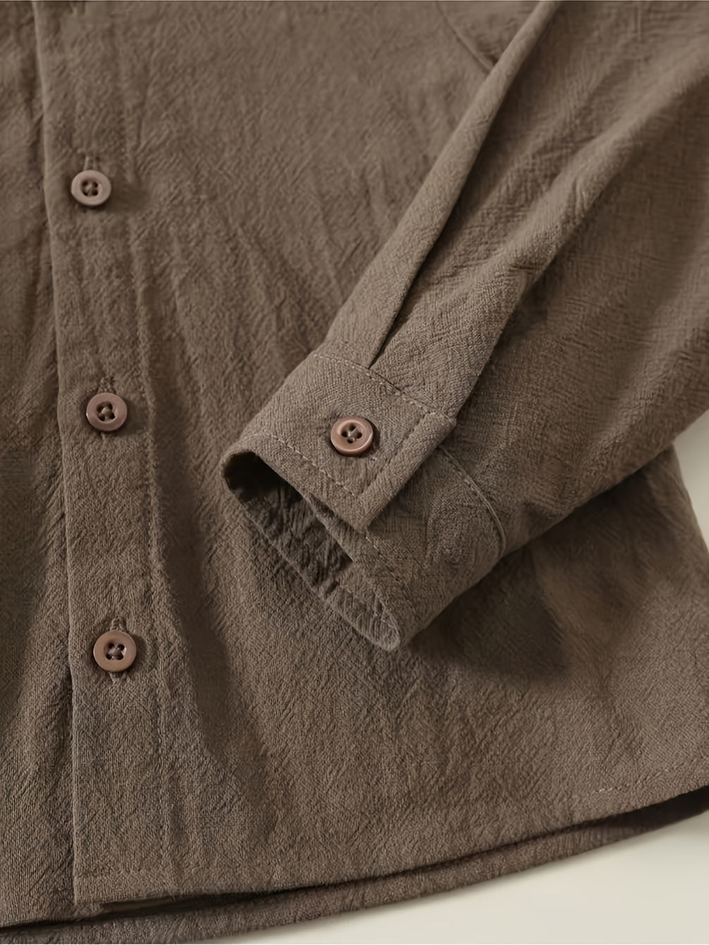 Ensemble chemise manches longues couleur unie et pantalon style — Monptitlou