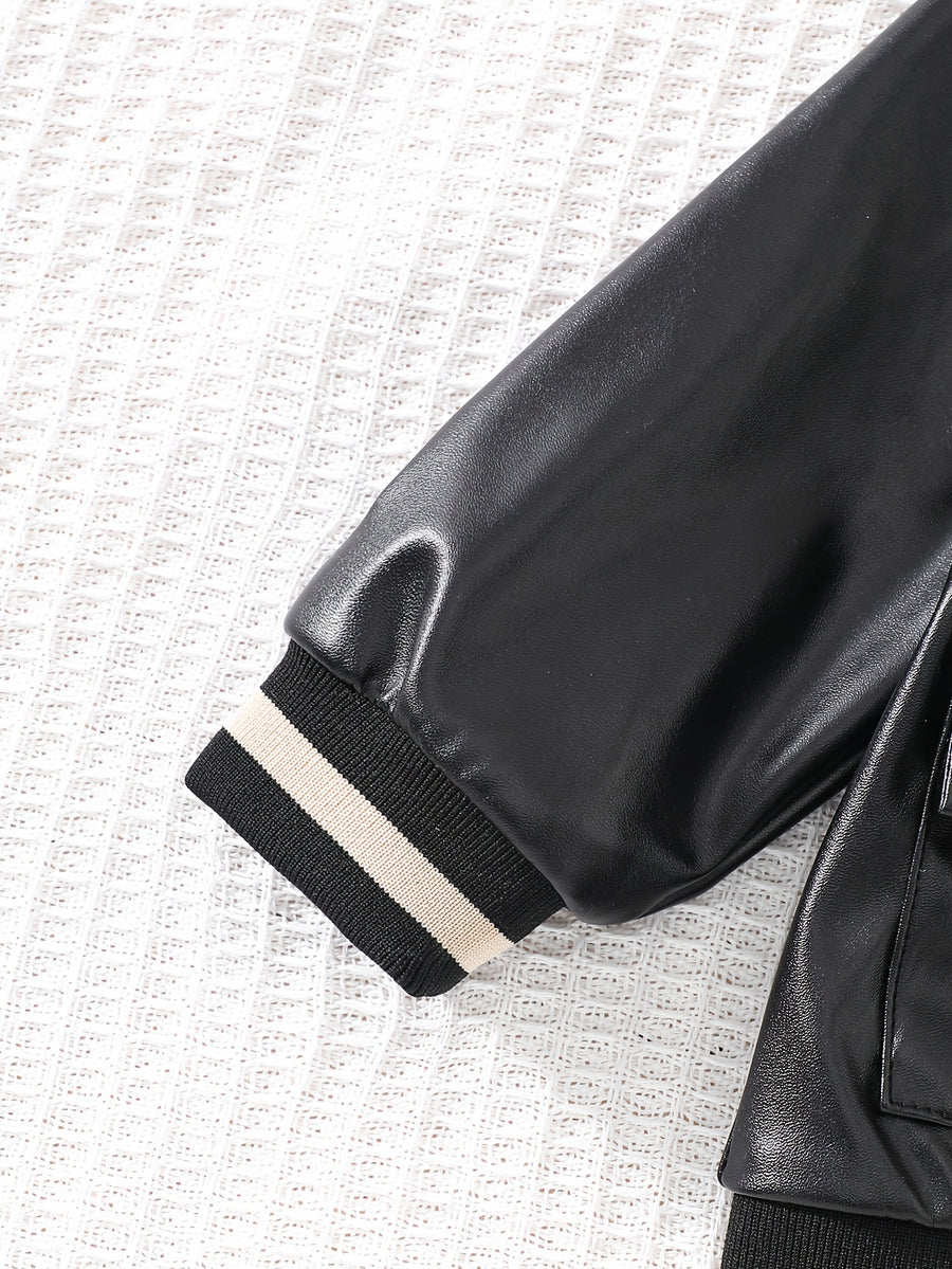 Veste pour bébé garçon, coupe-vent et chaude, col en polaire — Monptitlou