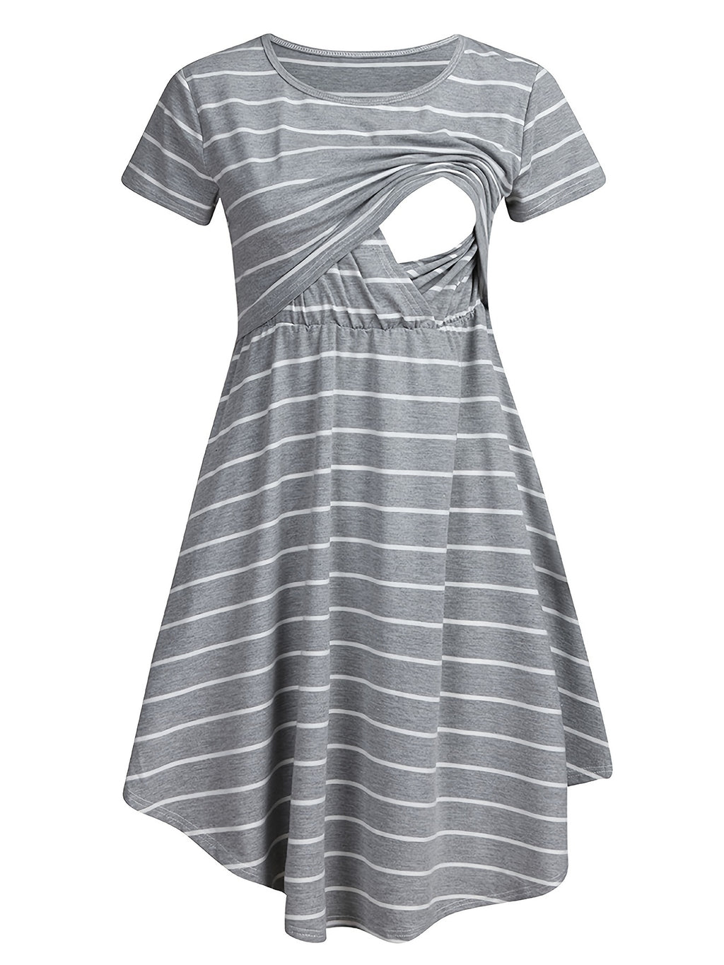 Robe de maternité et d'allaitement multifonctionnelle à rayures — Monptitlou