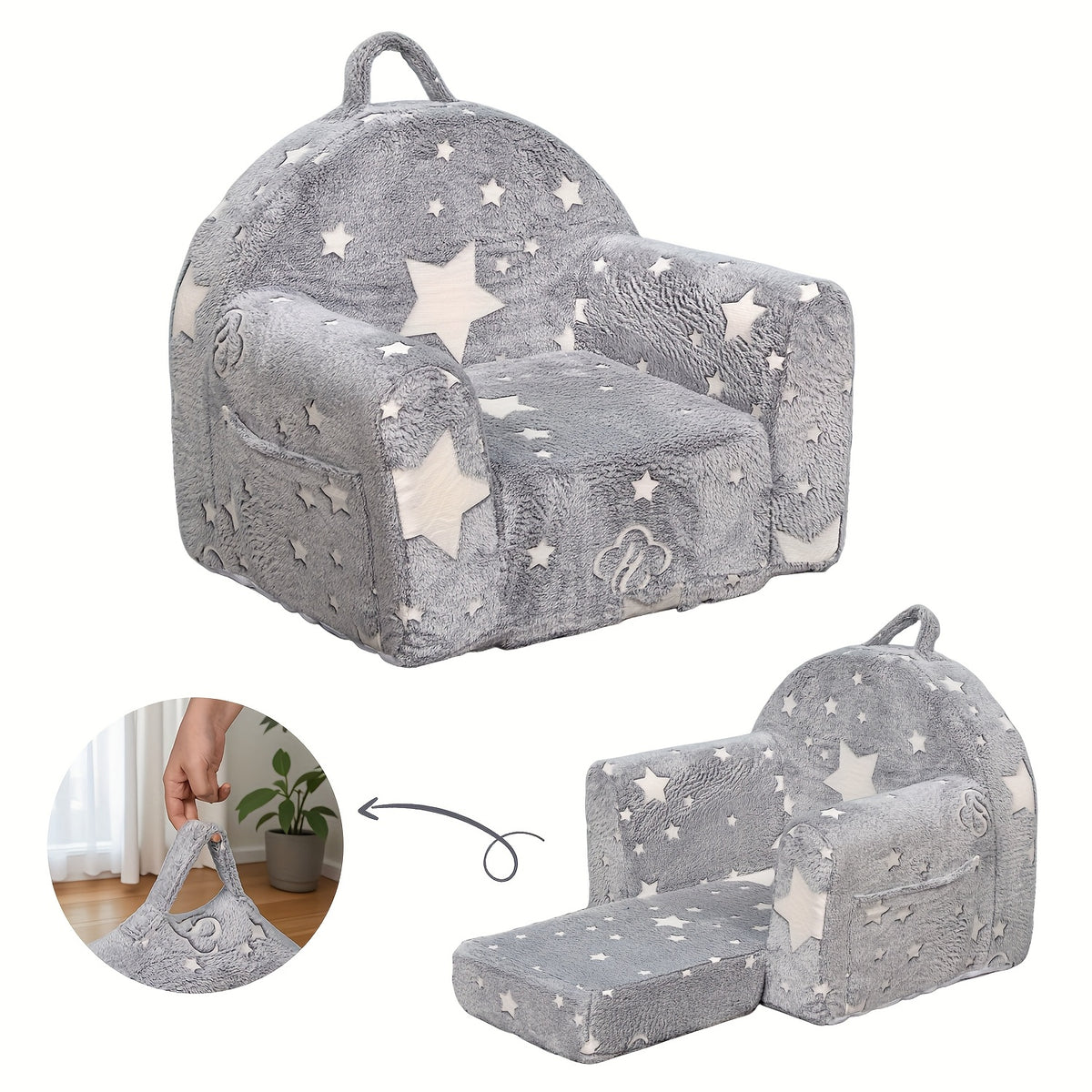 Canapé Enfant, Canapé Pliable pour Enfants avec Design Adorable et — Monptitlou Image