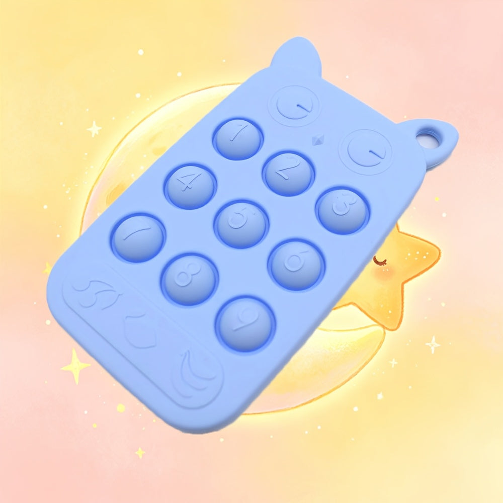Bébé Silicone Téléphone Anneau de Dentition Jouet Clavier Numérique — Monptitlou