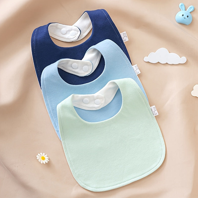 Bavoir Bébé Doux en Forme de U Réglable Bavoir Nouveau-né — Monptitlou