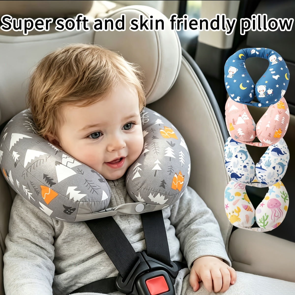 Oreiller pour siège auto enfant — Monptitlou Image