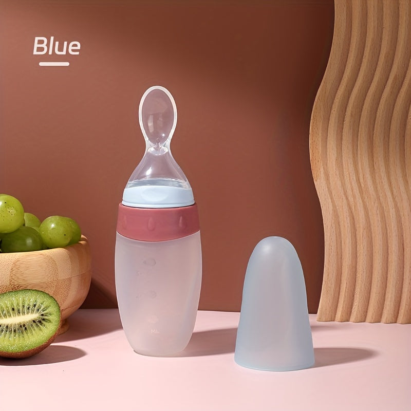 Biberon d'alimentation pour bébé en silicone liquide 100 ml/3 oz — Monptitlou