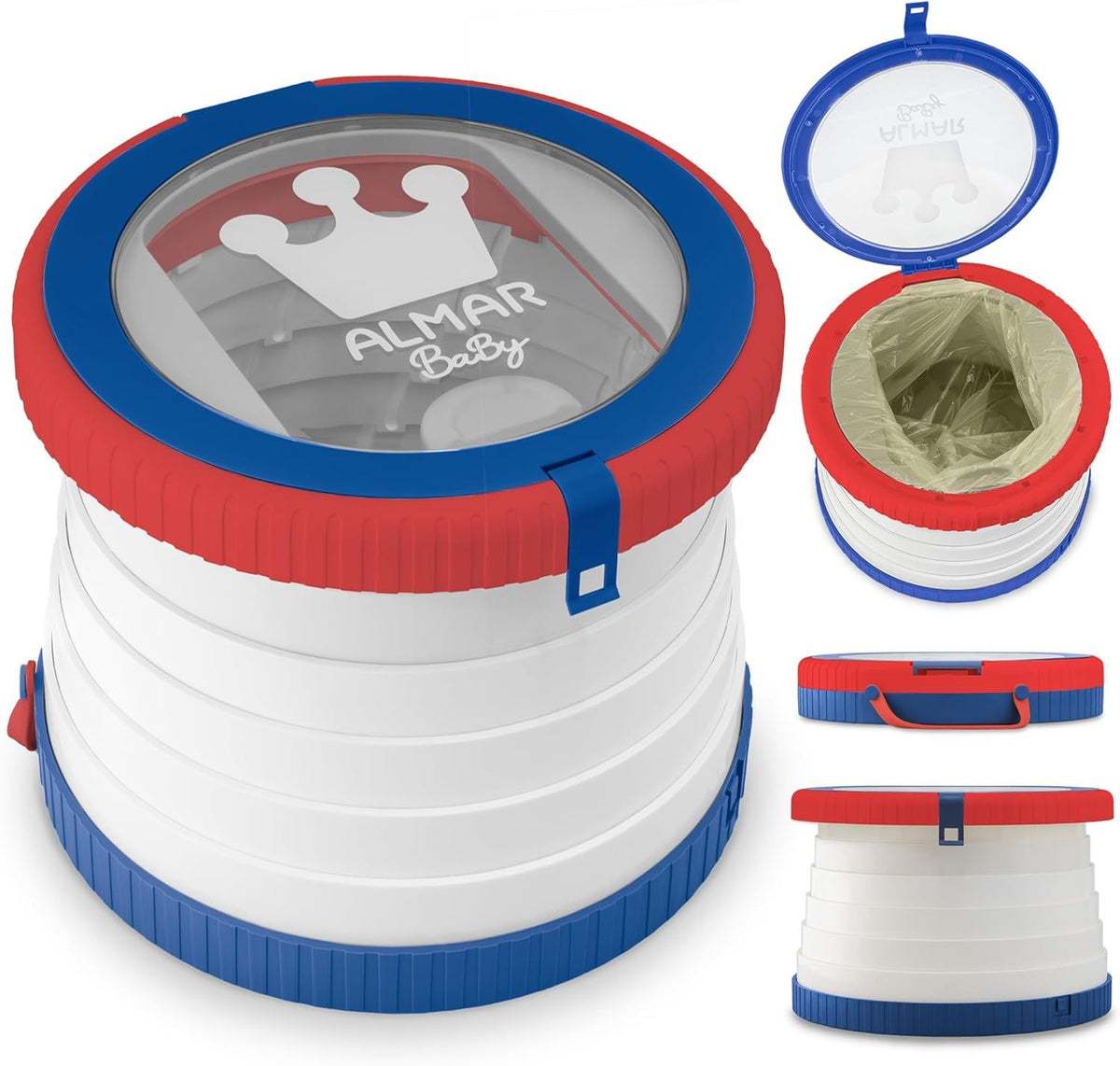 Almar Baby - Pot portable et pliable pour enfants avec couvercle et sacs — Monptitlou Image