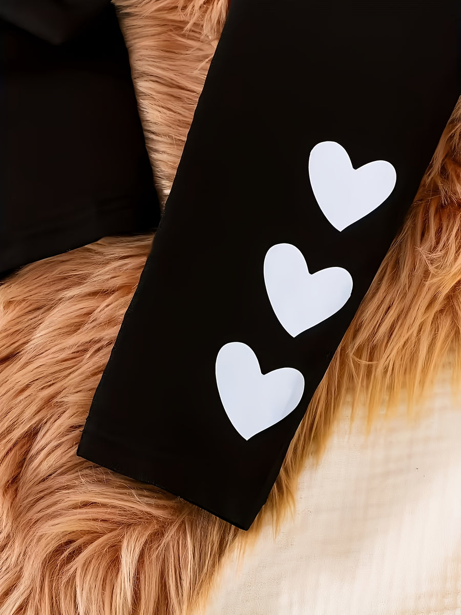 Ensemble deux pièces mignon à motifs cœurs — Monptitlou