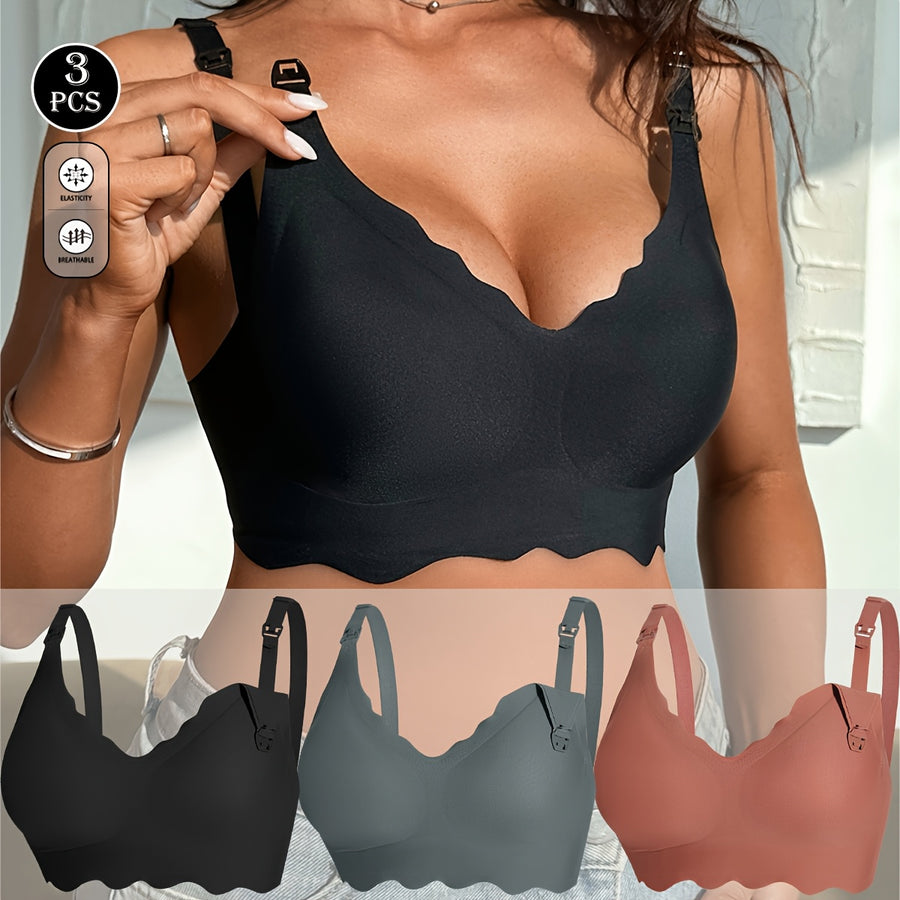 [Soutien-gorge allaitement] 3 pièces Soutiens-gorge d'allaitement — Monptitlou