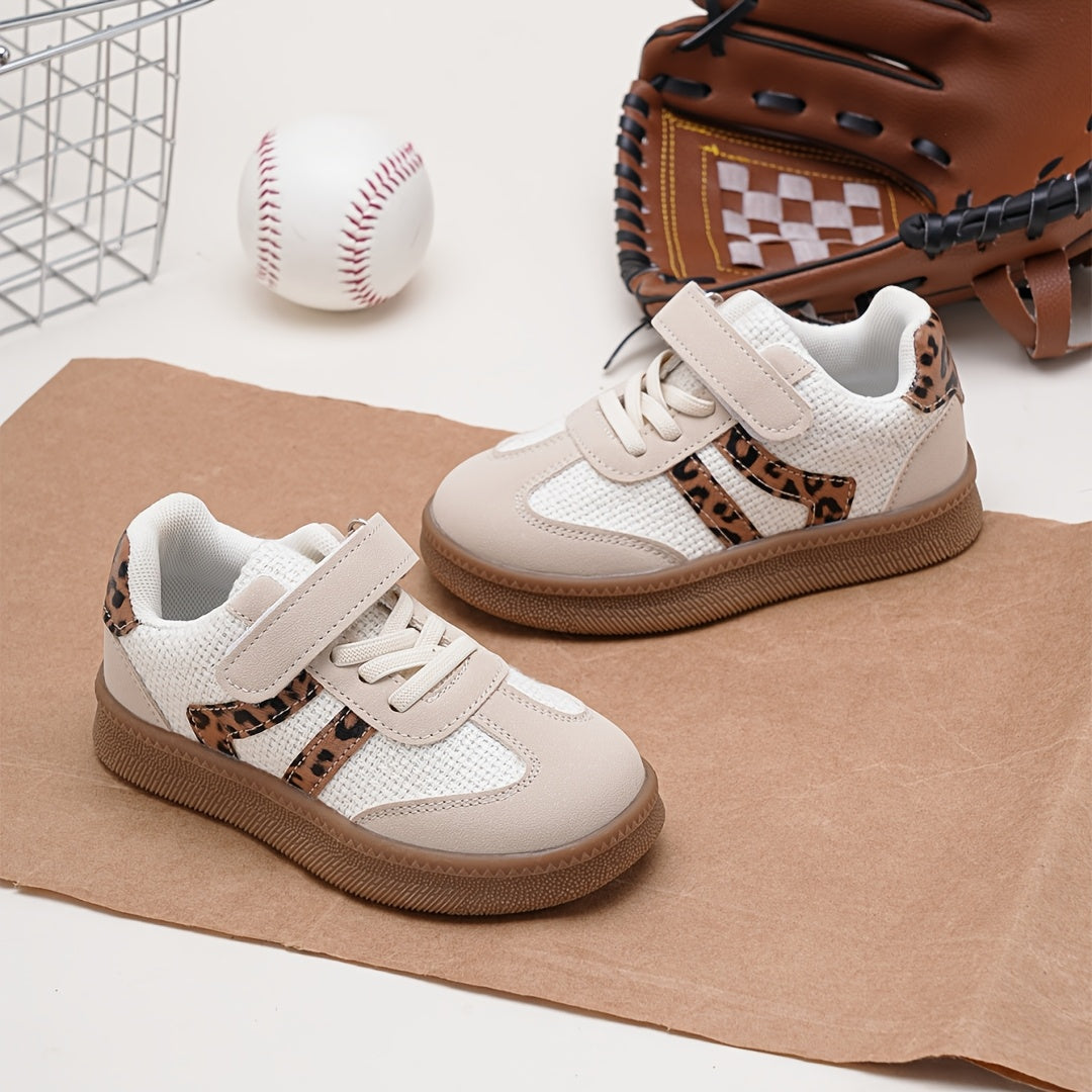 1 Paire de Baskets Décontractées à la Mode à Imprimé Léopard et à — Monptitlou Image