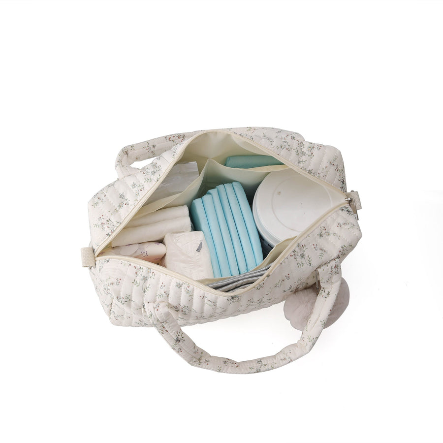 Sac à langer en polyamide imprimé floral avec grande capacité et design — Monptitlou