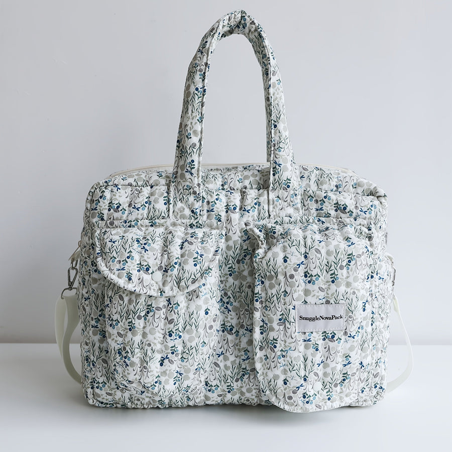 Sac Maman à Imprimé Patchwork à Rayures Larges — Monptitlou
