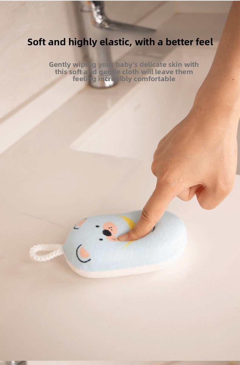 Gant de bain en mousse moussante doux pour nouveau-né, motif cartoon — Monptitlou