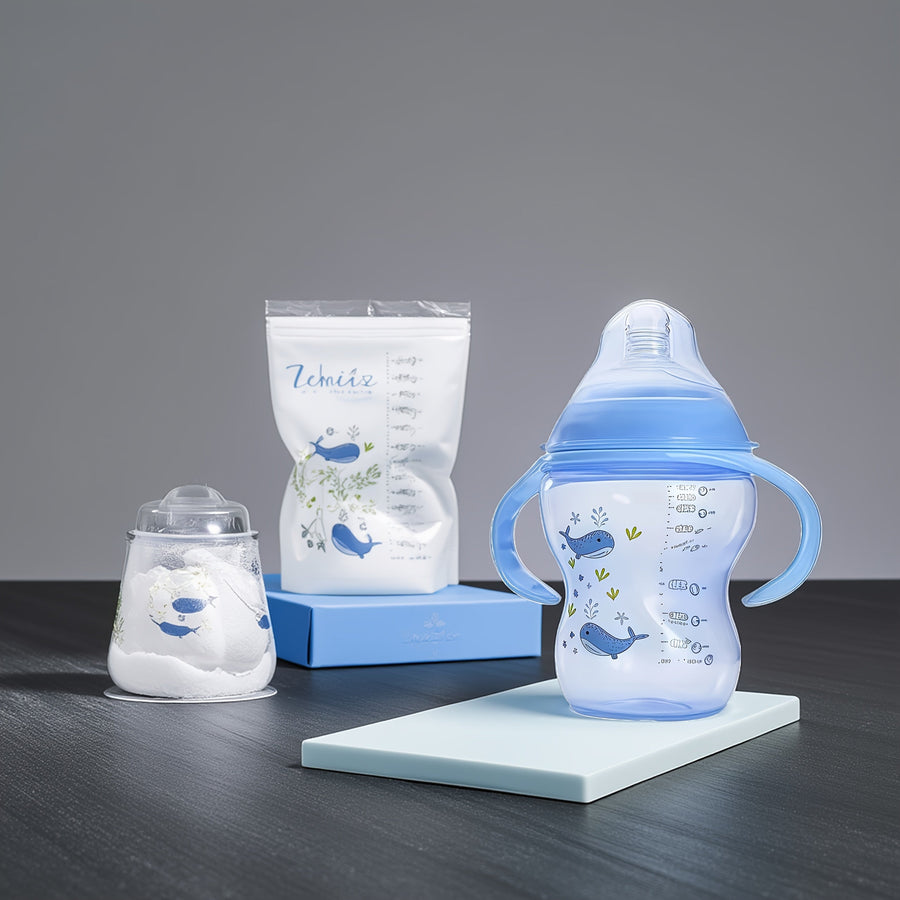 Biberons neufs pour bébés, sensation d'allaitement doux pour nouveau-nés, anti-fuites et anti-coliques, avec poignée ant