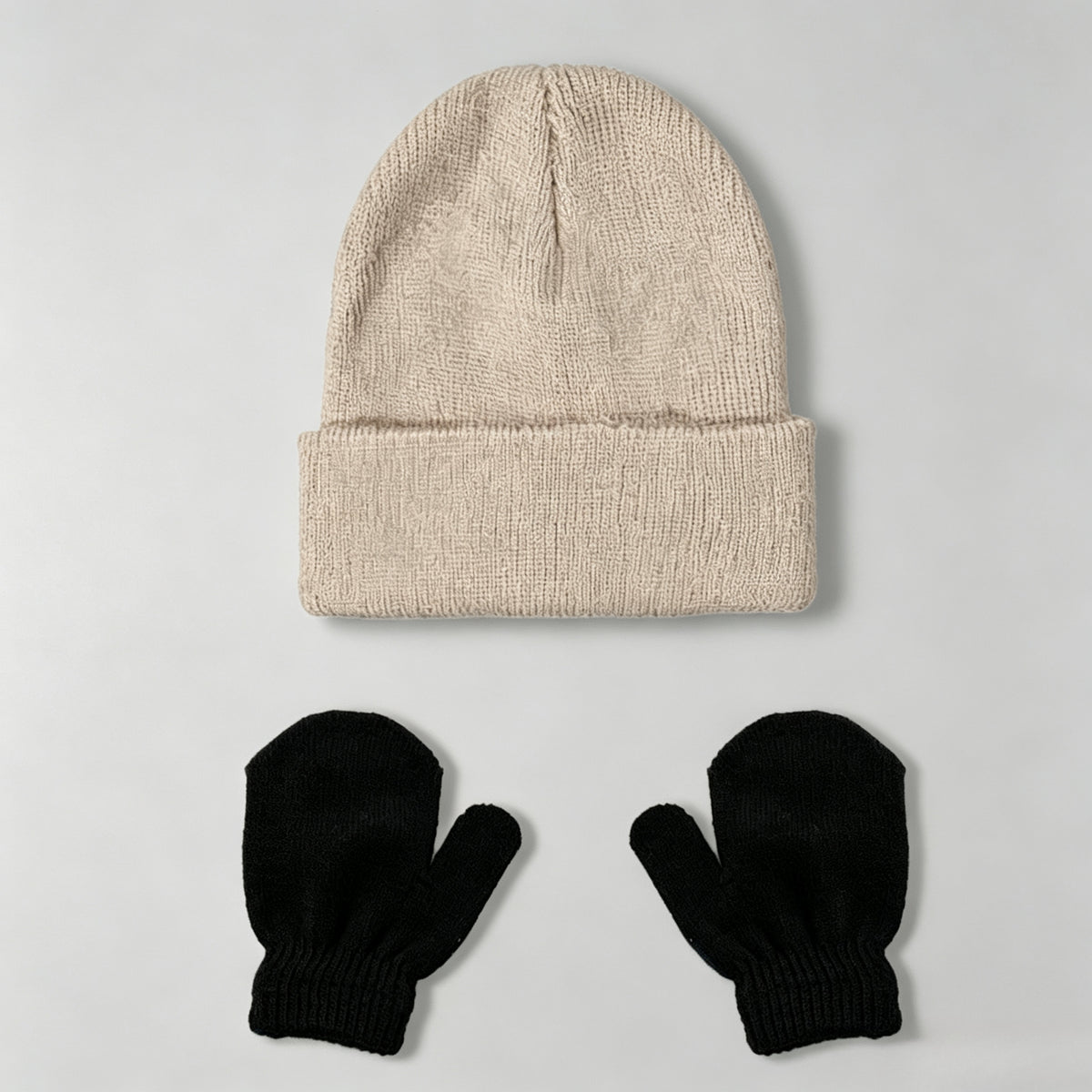 Ensemble 2 pièces, Chapeau et gants unis pour bébé — Monptitlou Image