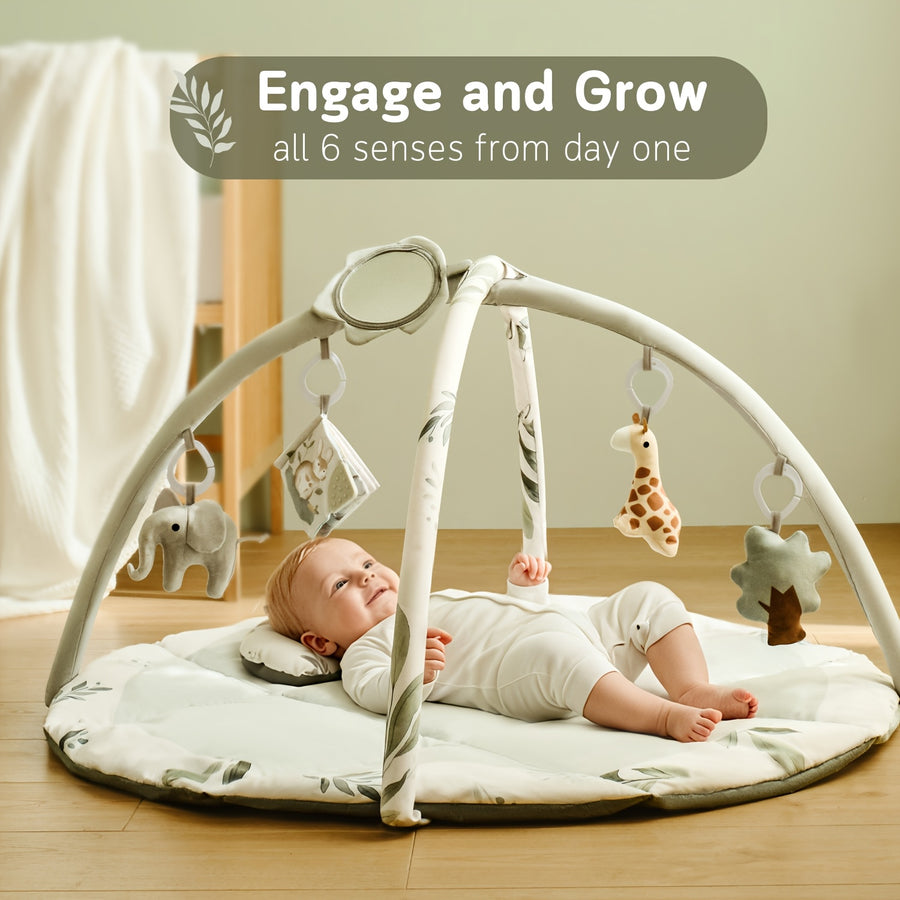 Tapis d'éveil pour bébé, tapis de jeu, tapis pour le ventre — Monptitlou