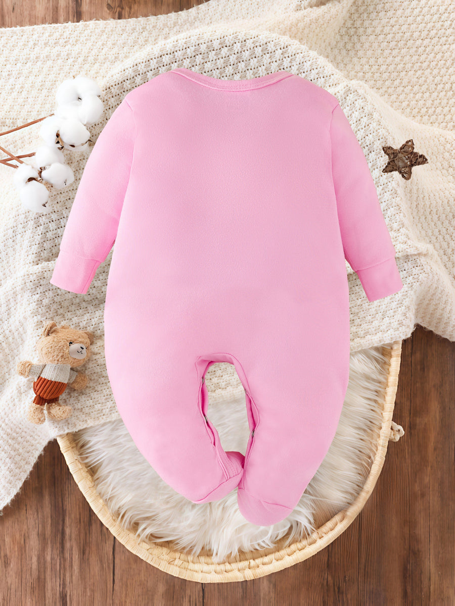 Bodysuit et chaussons pour nouveau-né à imprimé lettre je suis la fille — Monptitlou
